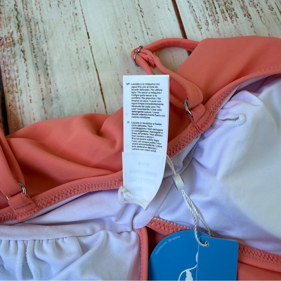 CUPSHE One-Piece Swimsuit | Size Small | Salmon‎ | NWT | Flattering & Fun - Picture 6 of 9